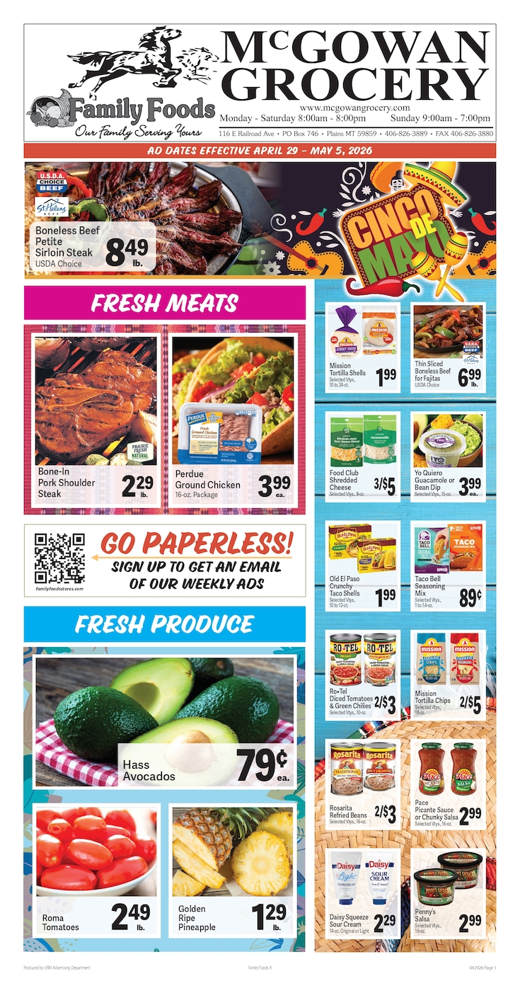 Weekly Ad Page 1